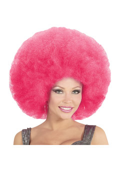 pruik, afro extra groot rose