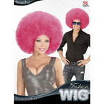 pruik, afro extra groot rose
