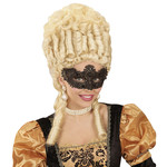 oogmasker, antiek goud met kant en stenen