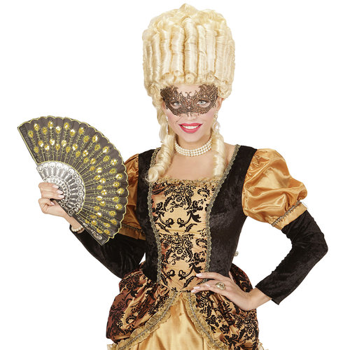 oogmasker kant, antiek goud