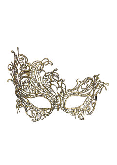 oogmasker kant, antiek goud barok