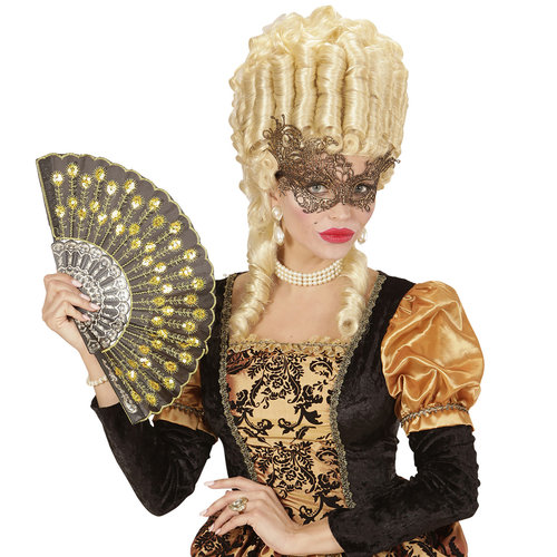 oogmasker kant, antiek goud barok