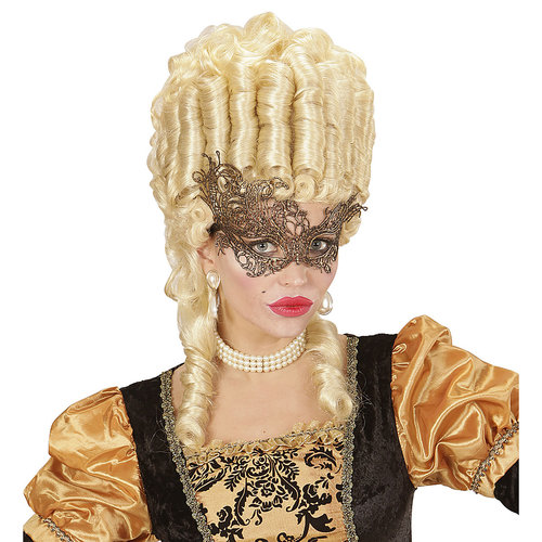 oogmasker kant, antiek goud barok