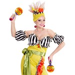 opblaasbare sambaballen met geluid, 20cm