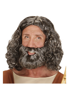 pruik, bijbels figuur met baard