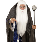 pruik, tovenaar met baard