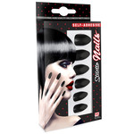 nagels, stiletto zwart