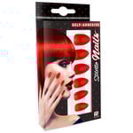 nagels, stiletto rood