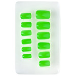 nagels, airbrush neon groen