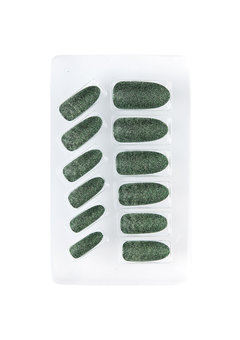 nagels, glitter groen