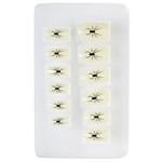 nagels, lichtgevend in donker