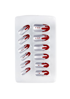 nagels, zilver bloedend