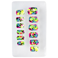 nagels, lapwerk neon
