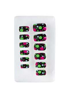 nagels, bollen neon