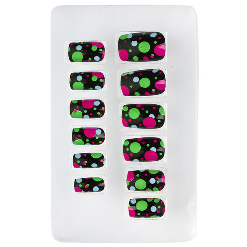nagels, bollen neon