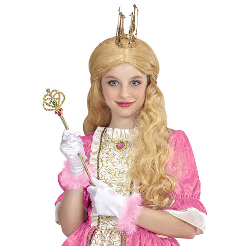 handschoenen satijn kind marabou