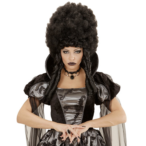 nekband gothic met zwarte steen en rozen