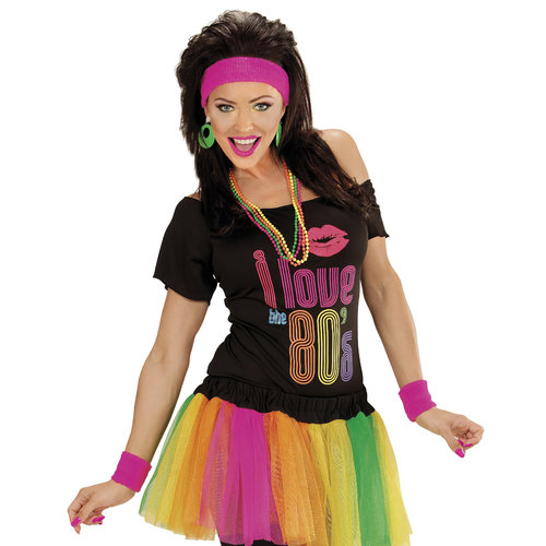 zweetband set, neon rose