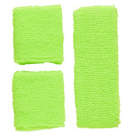 zweetband set, neon groen