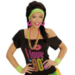 zweetband set, neon groen