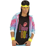 zweetband set, neon geel