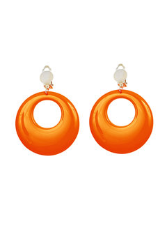oorringen neon oranje
