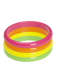 set van 4 neon armbanden