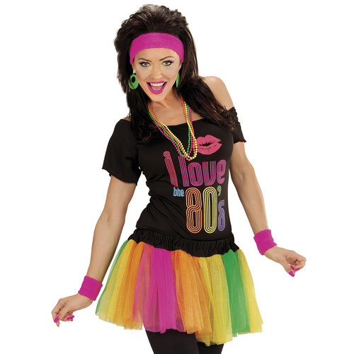 tutu meerkleurig neon