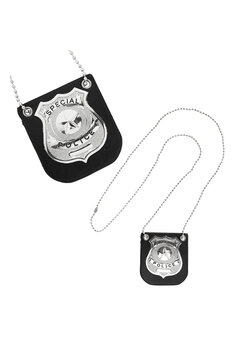 politie badge met klem