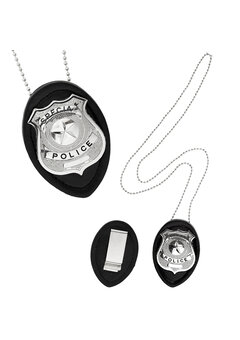 politie badge aan ketting