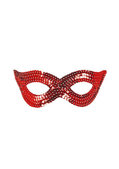 oogmasker pailletten, rood