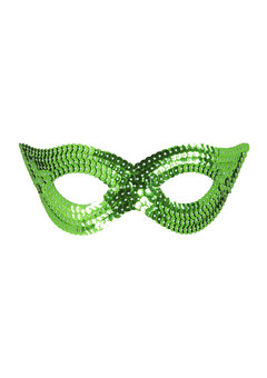 oogmasker pailletten, groen