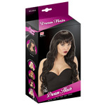 pruik, melania zwart