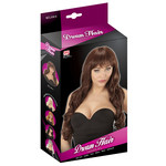 pruik, melania bruin