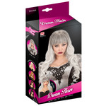 pruik, melania zwart/grijs