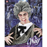 pruik, zombie man grijs