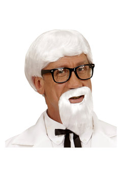 pruik, kentucky met baard