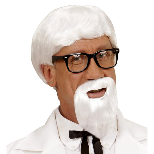 pruik, kentucky met baard