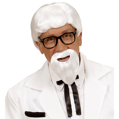 pruik, kentucky met baard