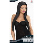 pruik, glamour zwart