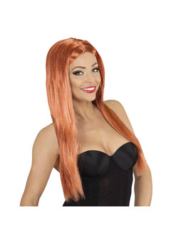 pruik, glamour bruin