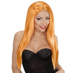 pruik, glamour oranje