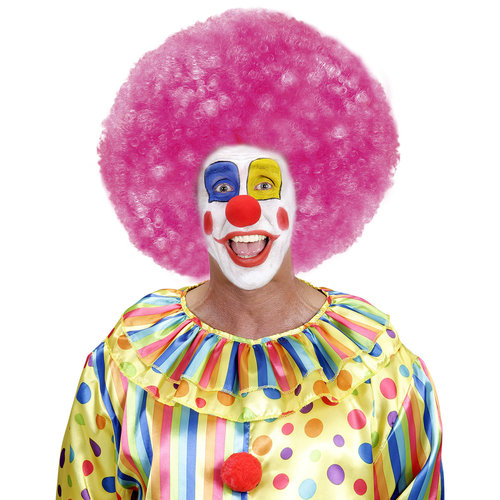 pruik, jimmy extra krul, neon rose