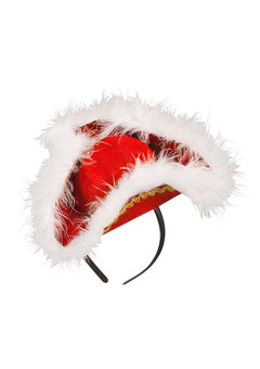 mini driesteek met marabou, rood