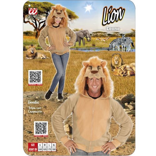 hoodie, leeuw s/m
