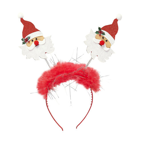 bopper kerstman met boa en klatergoud