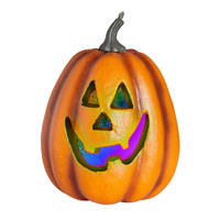 halloween pompoen met licht, 23cm