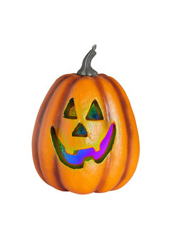 halloween pompoen met licht, 23cm