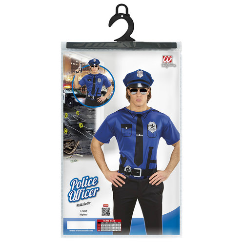 politie t-shirt m/l