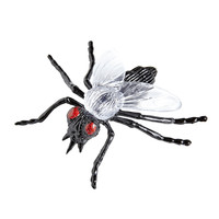 set van 6 vliergen, 5,5cm